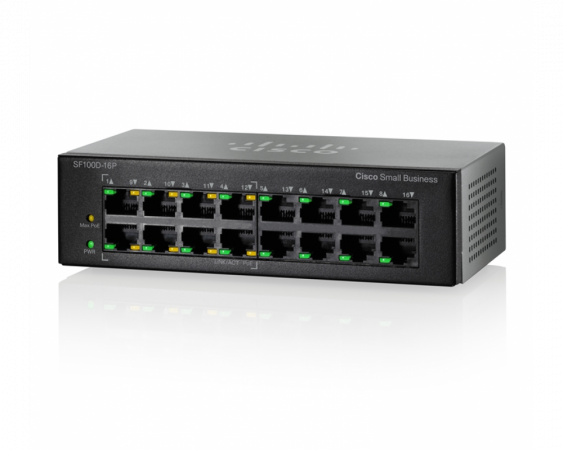 Коммутатор Cisco SF100D-16P